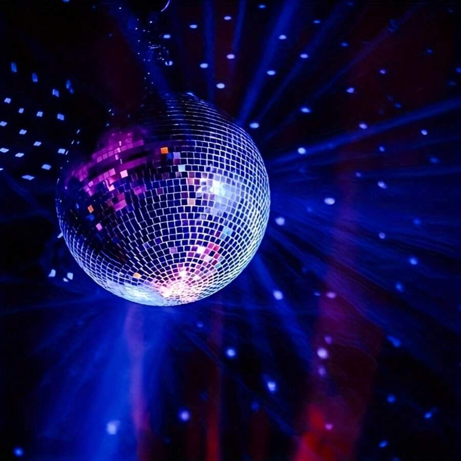 1pc Mini Disco Ball Hanging Decor, Durable Plastic Mirror Reflection Ball, Tabletop Party Decor - Dance Party Decor - Room Aesthetics, Reflective Light Source