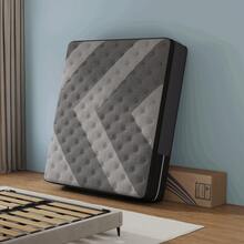 LODEIJA 8/10/12/14 Inch Suitable For Mixed Single, Double, Large And Extra Large Mattresses, Independent Bagged Springs, Matched With Gel Memory Foam, Medium Hardness Mattresses - Màu xám đen - Xem 1