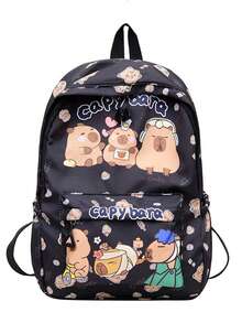 Mochila Infantil De Capibara Tipo Caricatura Para Niños 25 x 11 x 30 cm - Multicolor - Ver 1