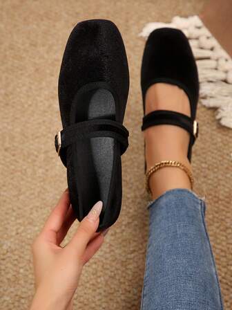 أحذية مسطحة بأصبع مدبب للبس السهل، أحذية كاجوال عصرية للربيع/الخريف، مناسبة للارتداء مع الفساتين