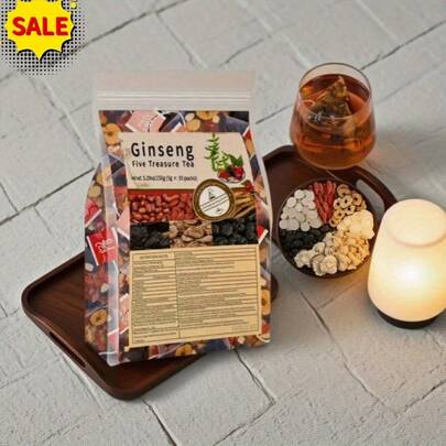 Ginseng Wubao Tea, 30 Bags Of Herbal Nourishing Tea, Nourishing For Men And Women, Natural Formula, Healthy Drink