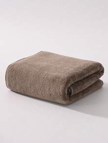 1pc/2pcs/4pcs Coral Fleece Solid Color Soft Absorbent Non-Shedding (Thin & Light) Convenient Couple Towels, Quick Dry For Home Use, Face Towel 34"X75" Or Bath Towel 70"X140", Or Large Face Towel 40"X80" Or Large Bath Towel 90"X170" - Brown - View 10