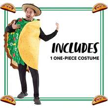 R-Spooktacular Creations Trae de taco para adultos vnes set realista y de luo para fiestas de disfraces de alloween y idades temás - Grande - Ver 7