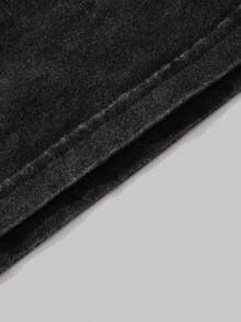 Áo tank top nam dáng rộng in họa tiết bông tuyết phong cách retro - màu đen - Xem 5