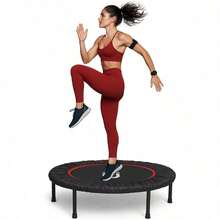 Trampolín Fitness 101 cm Brincolín para Adultos con 32 Resortes 6 Patas Antiderrapantes y Capacidad 100 kg - Multicolor - Ver 1