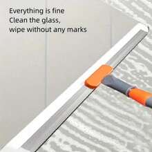 1pc 100cm Bathroom Rotating Magic Squeegee, Home Water Scraper, Bathroom Floor Silicone Magic Cleaning Scraper, Window Scraper, For Removing Water, Dust And Pet Hair, Home Bathroom Decor, Autumn Decor, Back To School Decor - Multicolor - View 9