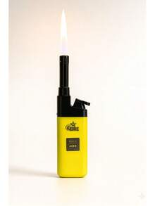 FIRE Rechargeable Torch Lighter – Extended Nozzle, Colorful EZREACH Style - 2 YELLOW UNITS - View 1