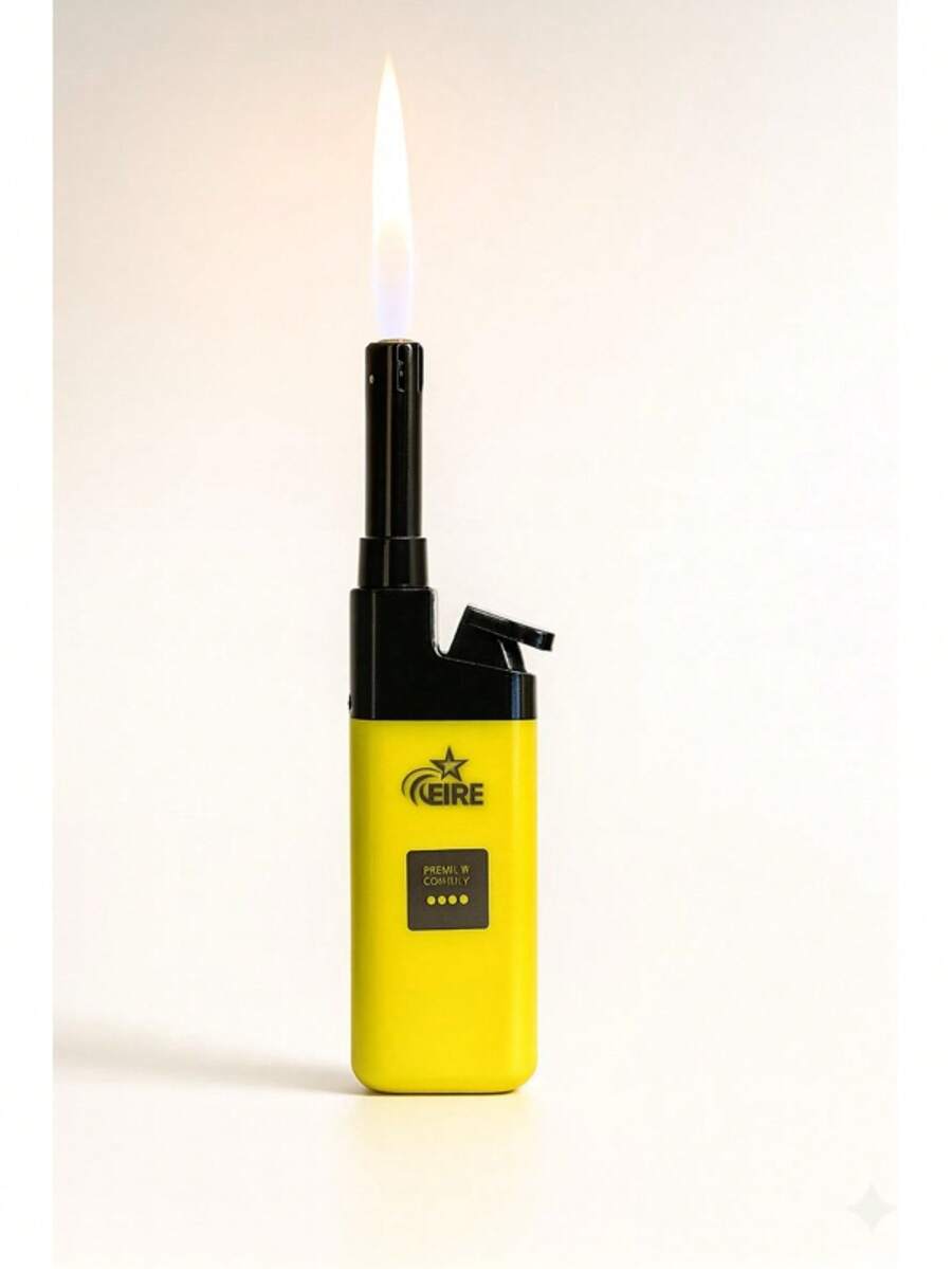 FIRE Rechargeable Torch Lighter – Extended Nozzle, Colorful EZREACH Style - 2 YELLOW UNITS - View 1