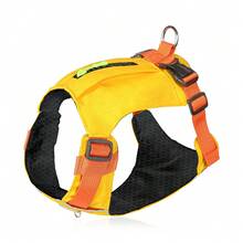 Imbracatura leggera per cani, imbracatura pettorale regolabile e traspirante per animali domestici con tasca con cerniera, super morbida e imbottita, riflettente, facile da pulire, adatta per cani di taglia media e grande - Multicolore - Visualizzare 21