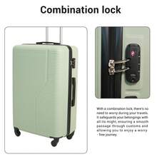 TRIPCOMP Luggage Set 9-Piece Set ABS+PC Hardshell Carry On And Checked Luggage Set With Backpack TSA Lock, Durable Suitcase With Spinner Wheels(20"24"28 ", A Backpack, A Toiletry Bag, And 4 Storage Bags) - 綠色 - 查看 2