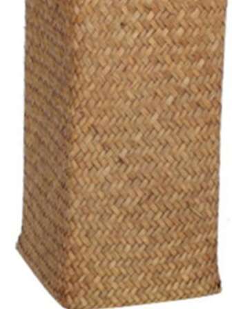 Handmade Wicker Flower Basket Storage Box, Natural Rattan Vase, Vintage Home Decor Tabletop Storage Container, Gift