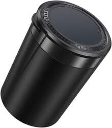 Cenicero de coche sin humo con tapa y luz LED, soporte para tazas de coche, cenicero para vehículos y uso en interiores - 1 - Ver 1