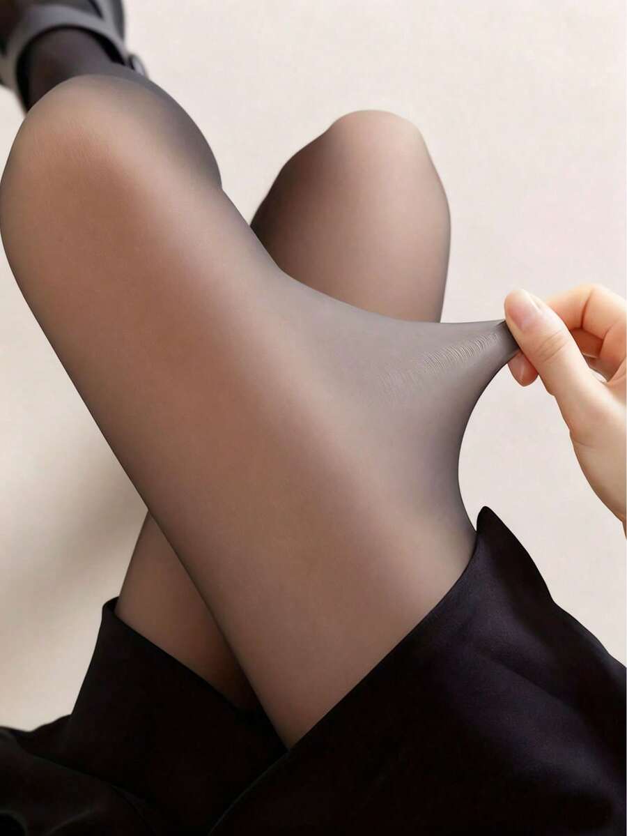 高弹力仿透明保暖裤，修身弹力紧身裤，女士秋季内衣睡衣