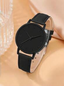 1件Jhui Jhui女士极简腕表套装和1件树枝手链套装，适合度假、派对、婚礼、聚会和日常佩戴，是送给女性的完美礼物（不含礼盒） - 黑色 - 查看 2