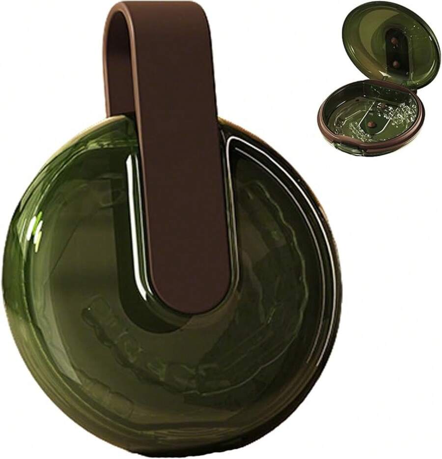 Caja De Alineador Estuche Transparente Para Retenedor De Tirantes Caja de Retenedor Caja De Protector Bucal Para Frenos Aparatos De Ortodoncia Caja De Frenos De Retenedor Con Cordón (Nata) - Verde - Ver 1