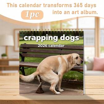 GDTME 2026 New Calendar With Monthly Planner, Weekly Planner, Cute Dog & Cat Patterns, Stationery, Office Supplies, Back To School Gift, New Year Gift, Christmas Gift