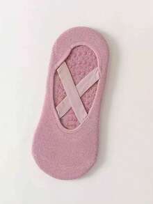 1/5 Pairs Women Anti-Slip Yoga Socks, With Double Stripes Non-Slip Grip, Suitable For Workout, Ballet, Sports