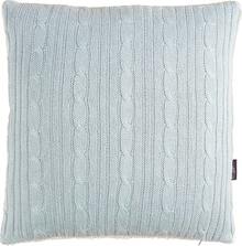 Almohada de Punto Trenzado con Respaldo Sherpa, 18 x 18 Pulgadas - Azul - Ver 2
