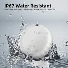 1个智能GPS追踪器，全球定位器，兼容苹果“查找我的App”（仅限iOS系统，不适用于安卓系统），无线智能标签定位器设备，精准定位，防止钥匙、包包、钱包、行李箱丢失 - 彩色 - 查看 9