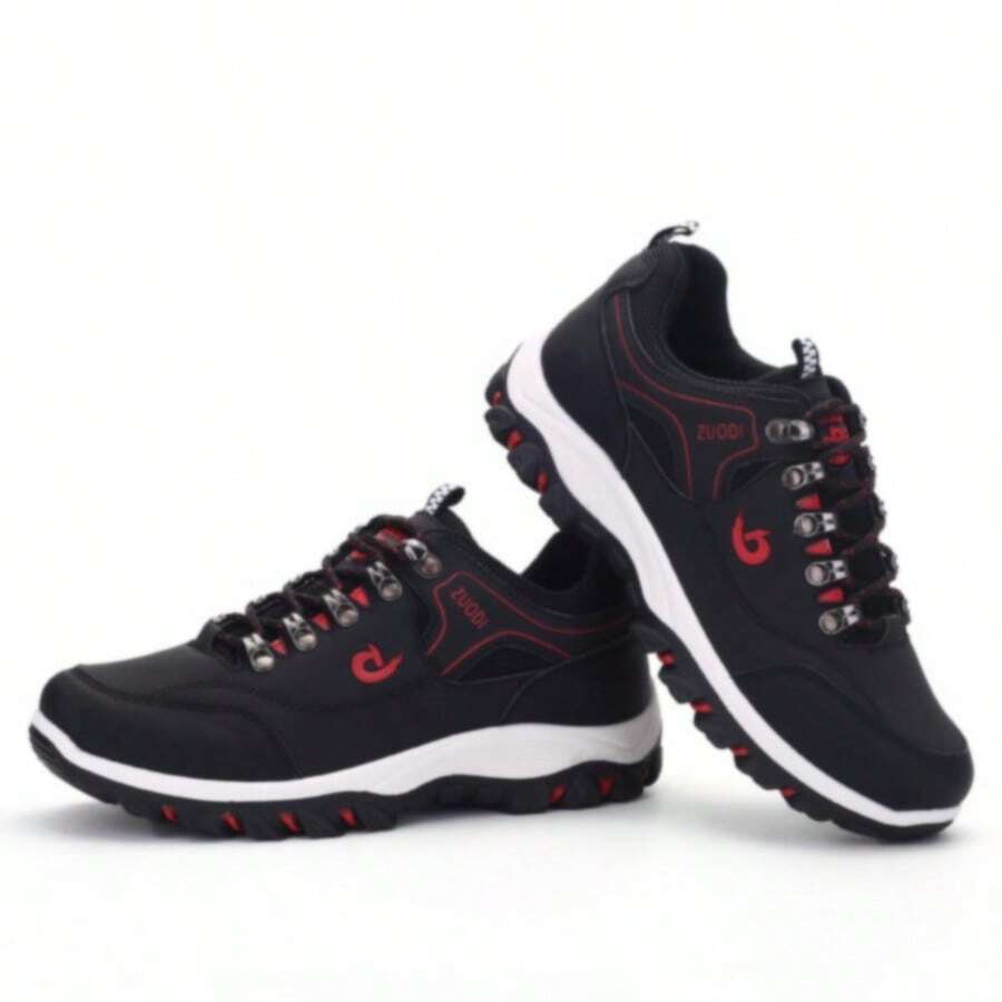 Men's Running Shoes, Walking Shoes, Park Hiking, Running On The Mountain Track, Or Even On A Date Are All Great Options. - 黑色 - 查看 1
