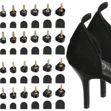 12 Pairs Heel Caps For High Heels,Heel Replacement Tips Repair Kit U Shaped For Women Shoes Wedding,Cap Cover Shoe Protectors Non Slip Tip Pin - Default - View 1