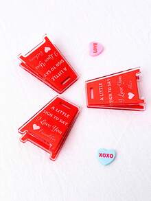 1/3/5pcs Custom I YOU Sign Acrylic Photo Folder, Valentine's Day Gifts For Her, Him,Souvenirs,Exquisite Accessories Pendant, Gift For Friends, Family, Couples, Unique Souvenir Gifts, Suitable For Birthdays, Weddings, Parties, Anniversaries, Creative Decorative Accessories ,Personalized Accessory. - Multicolor (style 1) - View 14