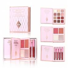 Pink 3-Tier Flip Page Makeup Book, All-In-One Cosmetic Set ,Compact Travel Friendly Beauty Organizer For Daily Use Gift - Multicolor - View 14