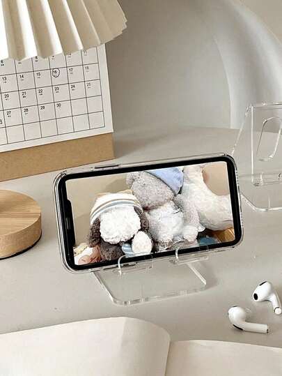 1pc Multi-Piece Desk Phone Holder, Phone Stand, Desktop Decor, Storage Rack, Room Decor, Phone Accessories, Storage, Essential For Gatherings, Eid, New Year And Other Festivals. Space-Saving, Colorful, Creative Decor, Convenient Charging, Non-Slip Design, Suitable For Various Scenarios.