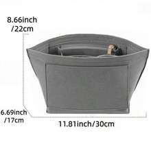 Le Pliage 手提包收纳内胆，多口袋毛毡手提包收纳袋，拉链小袋，女士旅行配件，旅行必备品