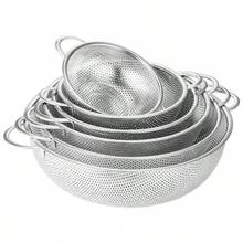 Stainless Steel Multifunctional Strainer Basket - Thickened Mesh Basket With Dual Handles, For Draining And Rinsing Fruits And Vegetables - Multicolor - View 8