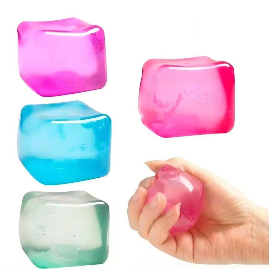 2/6pcs Soft Stretchable Stress Relief Balls - Soft Stretchable Stress Relief Toys Suitable For Adults, Suitable For ADHD Patients. For Sensory Stimulation, Stretching And Stress Relief. Suitable For Games, Hobbies, Collections, Party Supplies, Youth Creative Toys, And Stress Relief Toys For Office, Home And Classroom. (Random Colors) - Multicolor - View 1