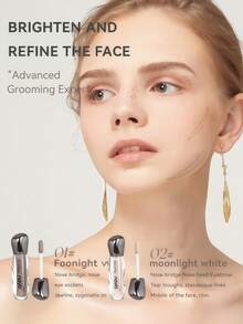 NOVO Waterproof Sweatproof Liquid Contour, Brightens & Shapes Facial Outline, Lightweight & Blendable, For Daily, Party, Christmas & New Year Makeup, Suitable For Beginners, Affordable - 01# Fog Gray Brown - View 3