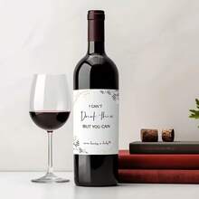 6pcs/Pack - Pregnancy Announcement Wine Labels: Aunt, Friend, Grandparent - Versatile Celebration Style Fun Label Stickers For Family & Friends - Beige - View 3