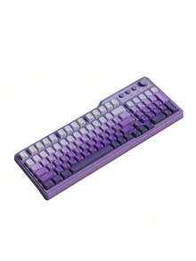 HP Bàn phím chơi game chuyên nghiệp K360: Bố cục nhỏ gọn 98 phím giúp tiết kiệm không gian trên bàn làm việc; tốc độ nhấn phím nhanh; đèn nền 16 triệu màu; tương thích USB cắm là chạy với PC/Mac; in màu tím gradient ở cạnh bên [bàn phím đơn]. - Màu Tím Chuyển Sắc [Bàn phím đơn] Khắc cạnh - Xem 1