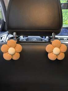1/2个多功能小花汽车座椅挂钩，汽车配件 - 彩色 - 查看 14