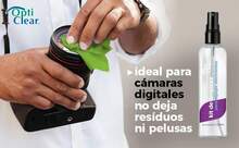 Opticlear? | Kit de Limpieza para Pantallas SIN Alcohol | Solución 125ml + Microfibra Ultra Premm 19x17cm - Verde lima - Ver 5