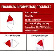 Pet Christmas Costumes; Dog Outfit (With Hat); Santa Claus Costume; Dog Hoodies; Cat Christmas Outfits; Pet Christmas Cloak Set; Autumn/Winter Attire; Cat Clothes; Dog Clothes; Dog Winter Wear; Cat Supplies; Christmas Cosplay. - Multicolor - View 3