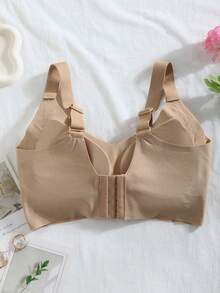 4-Piece Seamless Breathable Wireless Sports Bra For Women - Full Coverage Design, Anti-Slip Material, With Lifting And Support Functions, Comfortable To Wear, Ribbed Details, Made Of Nylon And Elastic Fiber Blend, Hand Wash. Elegant Solid Color Design. - Nhiều màu - Xem 8