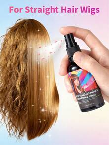 假发拉直柔顺喷雾，蕴含摩洛哥坚果油和角蛋白——柔顺、防毛躁、防静电，为合成发和真人发假发增添光泽 - 其他 - 查看 1