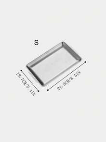 Bộ 3/2/1 khay, khay nướng BBQ Hàn Quốc bằng thép không gỉ, đĩa ăn tối, đĩa nướng BBQ, khay phục vụ, khay đựng thức ăn, khay tiệc, khay tráng miệng, khay bánh, khay đựng trái cây, khay ăn nhẹ, đồ dùng nhà bếp. - xám - Xem 21