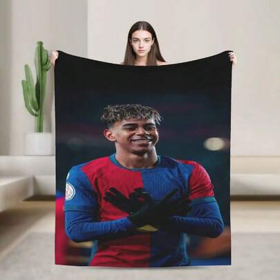 Warm Soft Blanketss S Decorative L-Lamine FootballStar Y-Yamal Throw Blanket For Couch Bed Novelty Sofa Bed Cover.Jpg