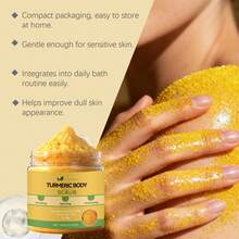 Turmeric Body Scrub, Daily Gentle Cleansing Body Scrub, Easily Rinsed, Smooth, Clean And Refreshing Scrub - Ginger - View 8