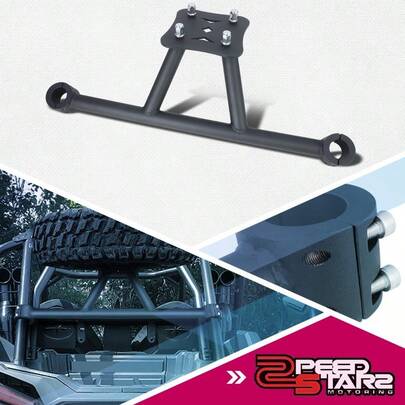 HeavyDuty Steel Rear Spare Tire Carrier Mount Rack For 14-19 RZR XP 4 1000 Turbo