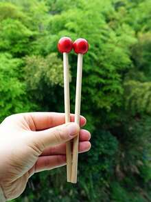 3英寸6音便携式雨鼓/钢舌鼓 - 迷你便携式手鼓乐器，配有鼓槌和乐谱，雨鼓，舒缓冥想，适合初学者和户外雨天、露营。 - 彩色 - 查看 7