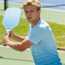 1pc Wooden Pickleball Paddle (Pickleball Not Included), Rough Surface, Grip & Bounce, 2-Player Sport, Christmas Gift, Unisex - Multicolor - View 5