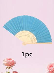 Personalized Engraved White Folding Fan, Custom Lettering Fan, Personalized Wedding Fan, Engagement Gift, Bridal Gift, Party Favor, Best Man Gift, Wedding Thank-You Gift, Birthday Gift, Baptism Gift, First Communion Gift, Personalized Gift Idea, Bamboo Folding Fan, Can Be Used For DIY Creative Blank Printing Advertising Gifts. Multifunctional, Highly Decorative, And Of Superior Quality, It Is An Ideal Gift For Her, Suitable For Tea Room, Valentine's Day, Mother's Day, Father's Day. - Multicolor - View 49