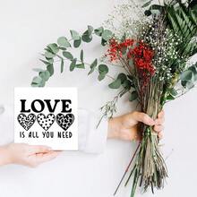 1 buc semn din PVC plin de dragoste, ornament cu design creativ de inimă, decor de birou pentru sufragerie, dormitor și birou, cadou romantic