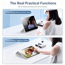 1个透明亚克力Y型折叠平底保护壳，黑色。多角度折叠支架，内置笔槽，高透明亚克力后壳，防刮防弯折，磁吸式自动休眠/唤醒，智能省电，翻盖式保护壳带笔槽，兼容iPad Mini 6/Mini 7/9.7/10.2/10.5/Air 4/Air 5/10th/10.9/Pro 11/Air 11(M2)/Air 13(M2)/Pro 11(M4)/Pro 13(M4) 2024 12.9英寸 - 黑色 - 查看 2