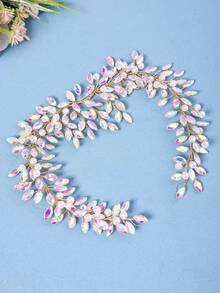 1pc Elegant Baroque Romantic Crystal Headband, Bridal Wedding Hair Accessory, Women's Party Headpiece - 彩色 - 查看 4