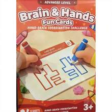 hoojojo 1 pieza Herramienta de desarrollo del hemisferio izquierdo del cerebro, 3 tamaños, juego de entrenamiento avanzado, ayuda didáctica de rompecabezas, herramienta para coordinación mano-cerebro y expansión del pensamiento, práctica de habilidades motoras finas, asistencia de interacción sensorial de control de bolígrafo, suministros de educación Montessori, esencial de vuelta a clases, ayuda didáctica para maestros, suministros de aprendizaje, adecuado para el aula, juegos en el hogar, reuniones grupales - Multicolor - Ver 7